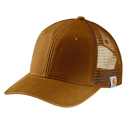 Carhartt Men's Canvas Mesh Back Cap,Carhartt Brown,One Size | Amazon (US)