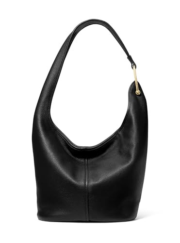 Michael Kors Sonny Medium Hobo Shoulder Bag, Gold-Tone Hardware/Black | Amazon (US)
