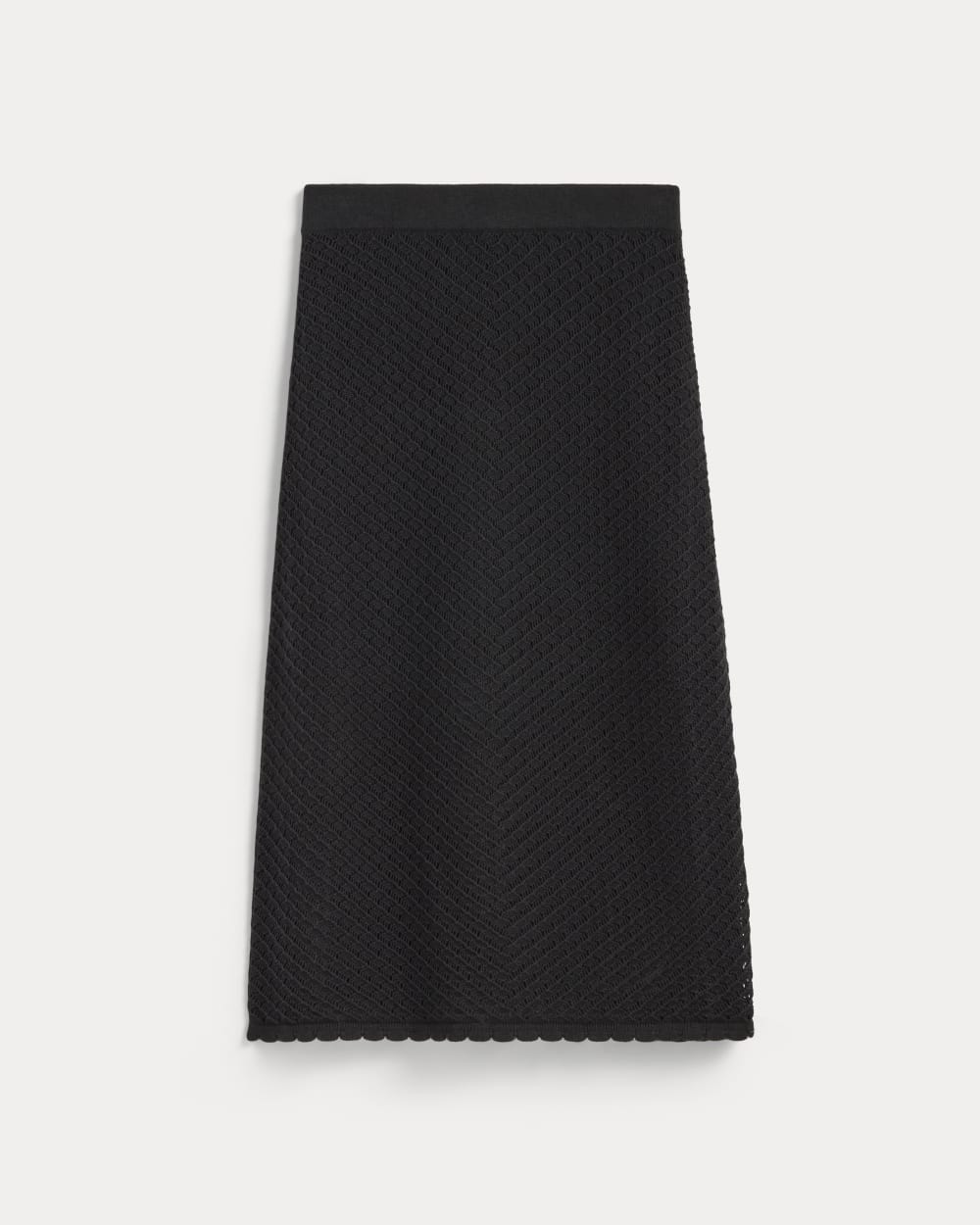 The Lace Knit Skirt | Black | Everlane