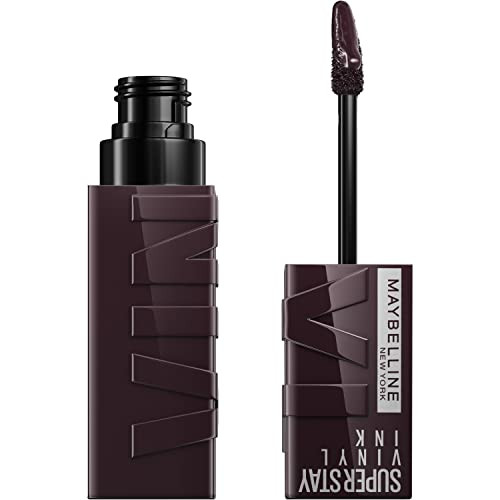 Maybelline Super Stay Vinyl Ink Longwear No-Budge Liquid Lipcolor Makeup, Highly Pigmented Color and Instant Shine, Charged, Brown Lipstick, 0.14 fl oz, 1 Count | Amazon (US)
