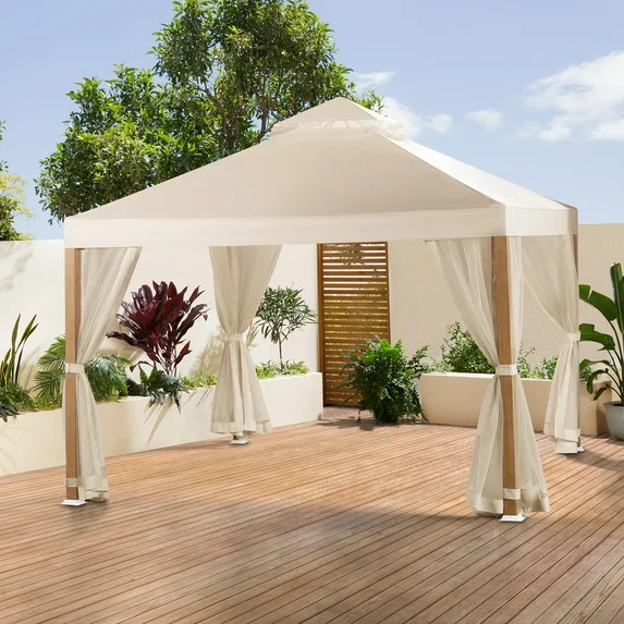 Better Homes & Gardens Marlow 10ft x 10ft Gazebo with Mosquito Netting | Walmart (US)