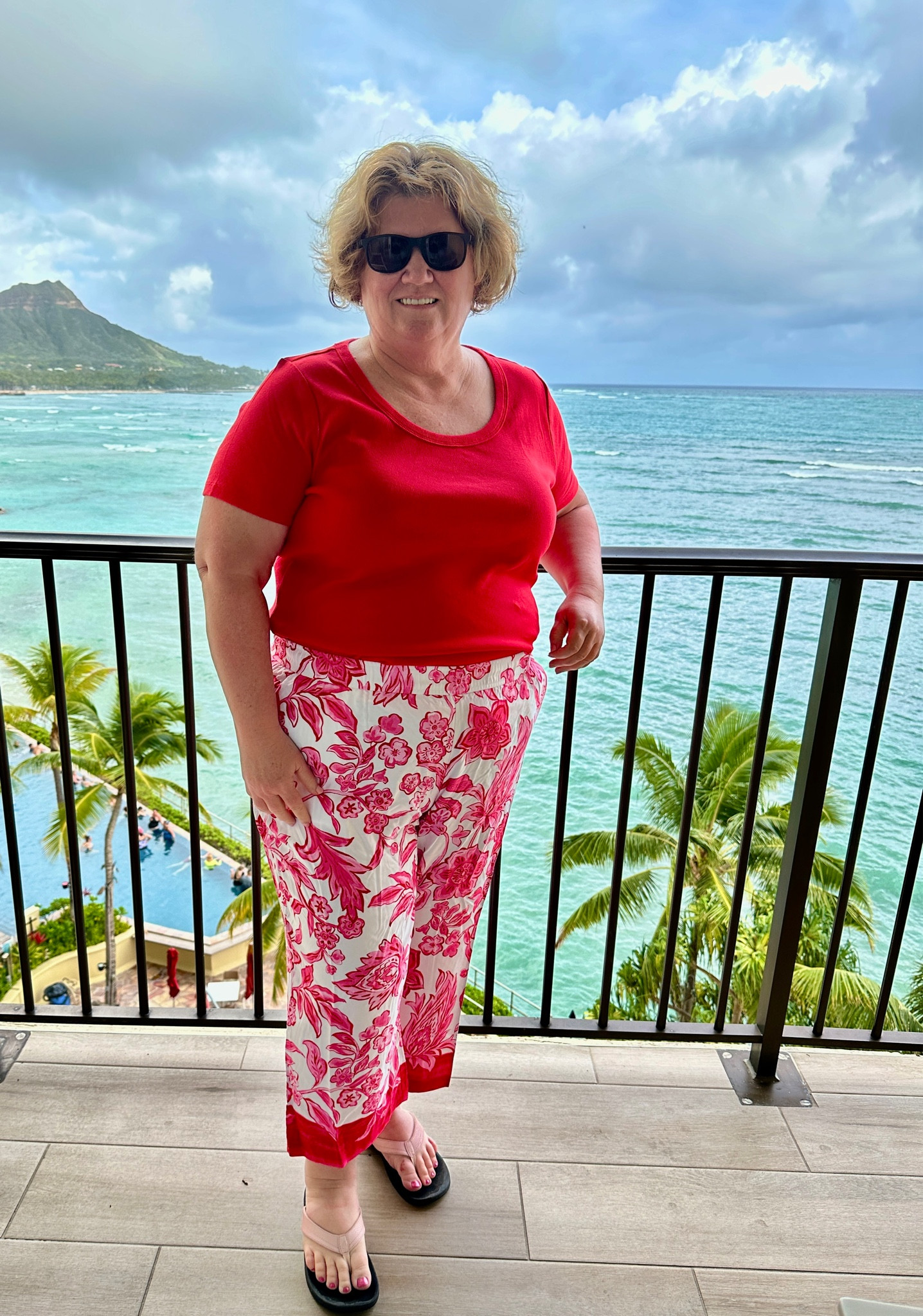 Talbots tee and wide leg pants.
#talbots
#olukai
#redoutfit
#widelegpants
#traveloutfit
#plussize
#petiteover50
#ltkcanada
#ltkover50

#LTKOver40 #LTKFindsUnder100 #LTKPlusSize