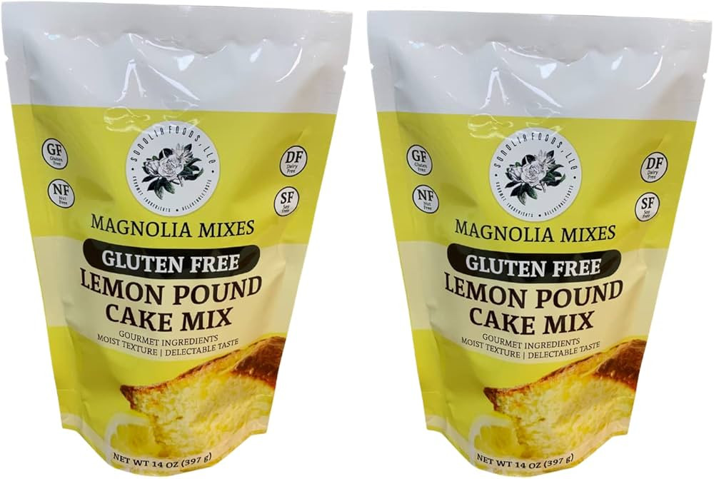 Magnolia Mixes Gluten-Free Lemon Pound Cake Mix - 14 Ounces each (Pack of 2) | Amazon (US)