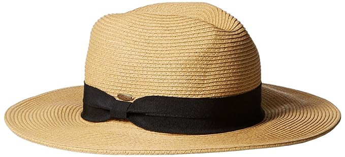 NYFASHION101 Lightweight Solid Color Band Braided Panama Fedora Sun Hat | Amazon (US)