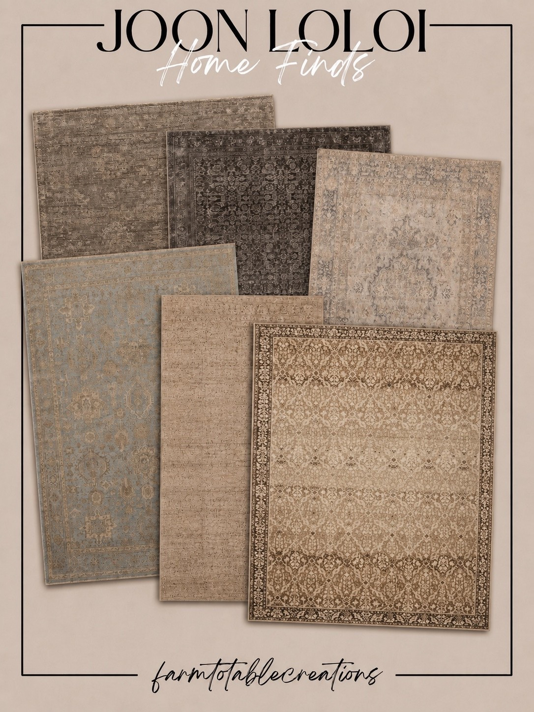 Joon Loloi Rugs Worth the Hype 🤍✨

Looking for the perfect rug to anchor your space? These Joon Loloi rugs combine timeless patterns, soft neutral tones, and designer-inspired style that works beautifully in any room. Whether you’re decorating a cozy living room, bedroom, or dining space, these rugs bring warmth, texture, and an effortlessly elevated look you’ll love for years.

Follow @farmtotablecreations on Instagram for more cozy home finds, designer-inspired decor, and everyday styling inspiration.

#LTKHome #JoonLoloi #LoloiRugs #AreaRug #NeutralHome #HomeDecor #InteriorDesign #DesignerStyle #LivingRoomDecor #HomeInspiration #CozyHome #TimelessDesign #LTKFinds #FarmToTableCreations

#LTKHome