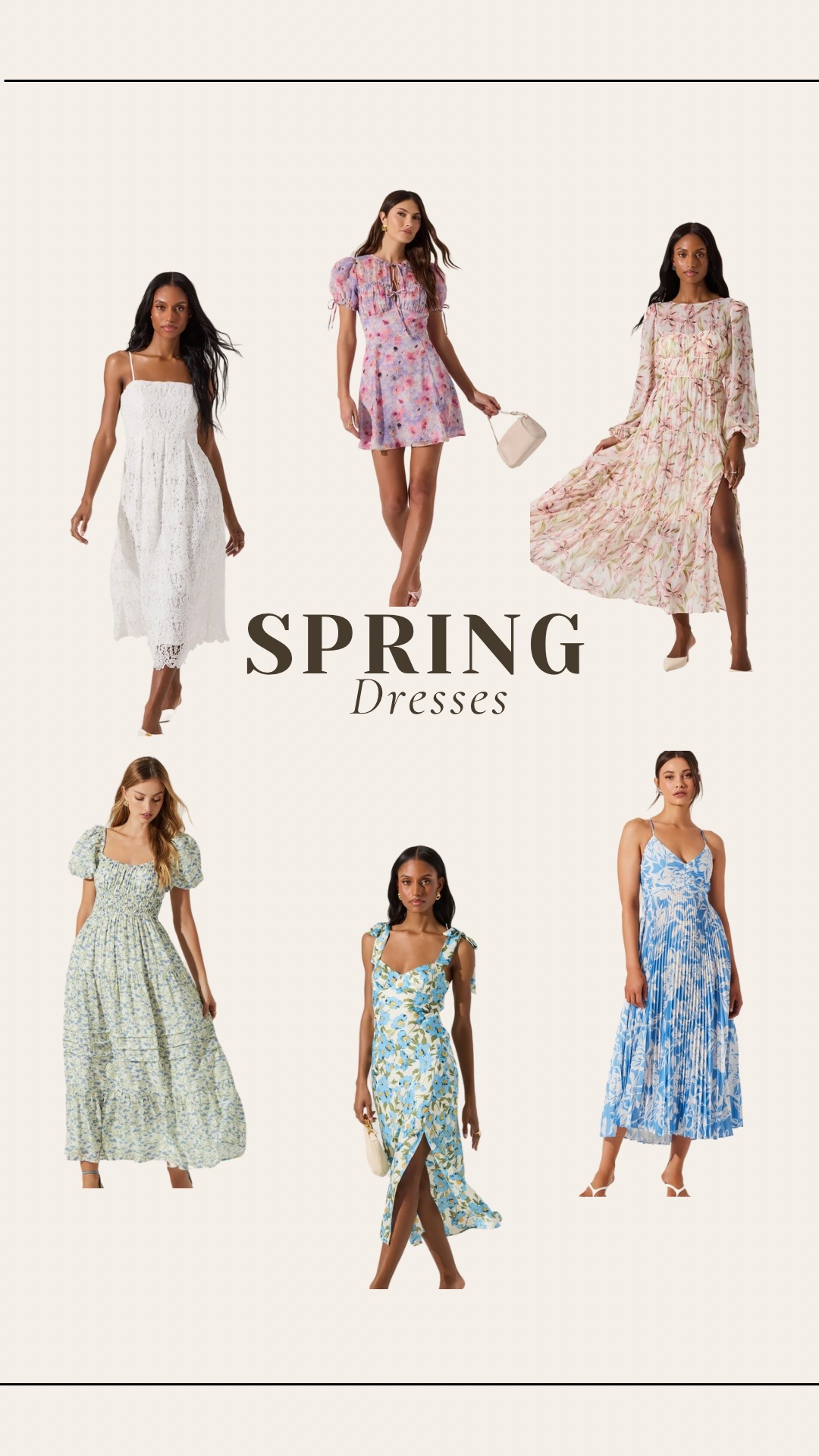 Spring & Easter dresses from one of my fave labels!! #astrthelabel

#easterdress #springdress #spring #dresses #weddingguest #bridalshower #whitedress #floraldress #mididress #floralmididress 