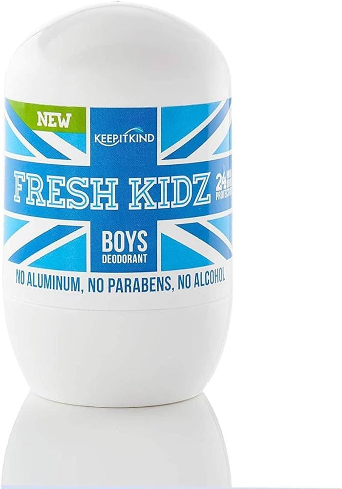 Fresh Kidz Roll On Deodorant for Kids and Teens - Baking Soda and Aluminum-free 24 Hour Protectio... | Amazon (US)
