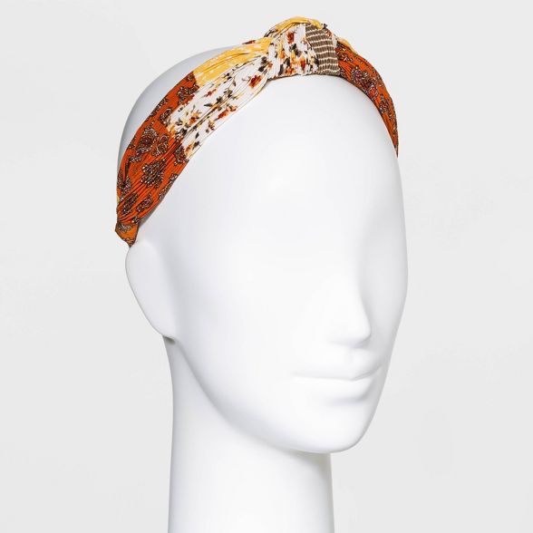 Patchwork Knot Headband - Universal Thread™ Tan | Target