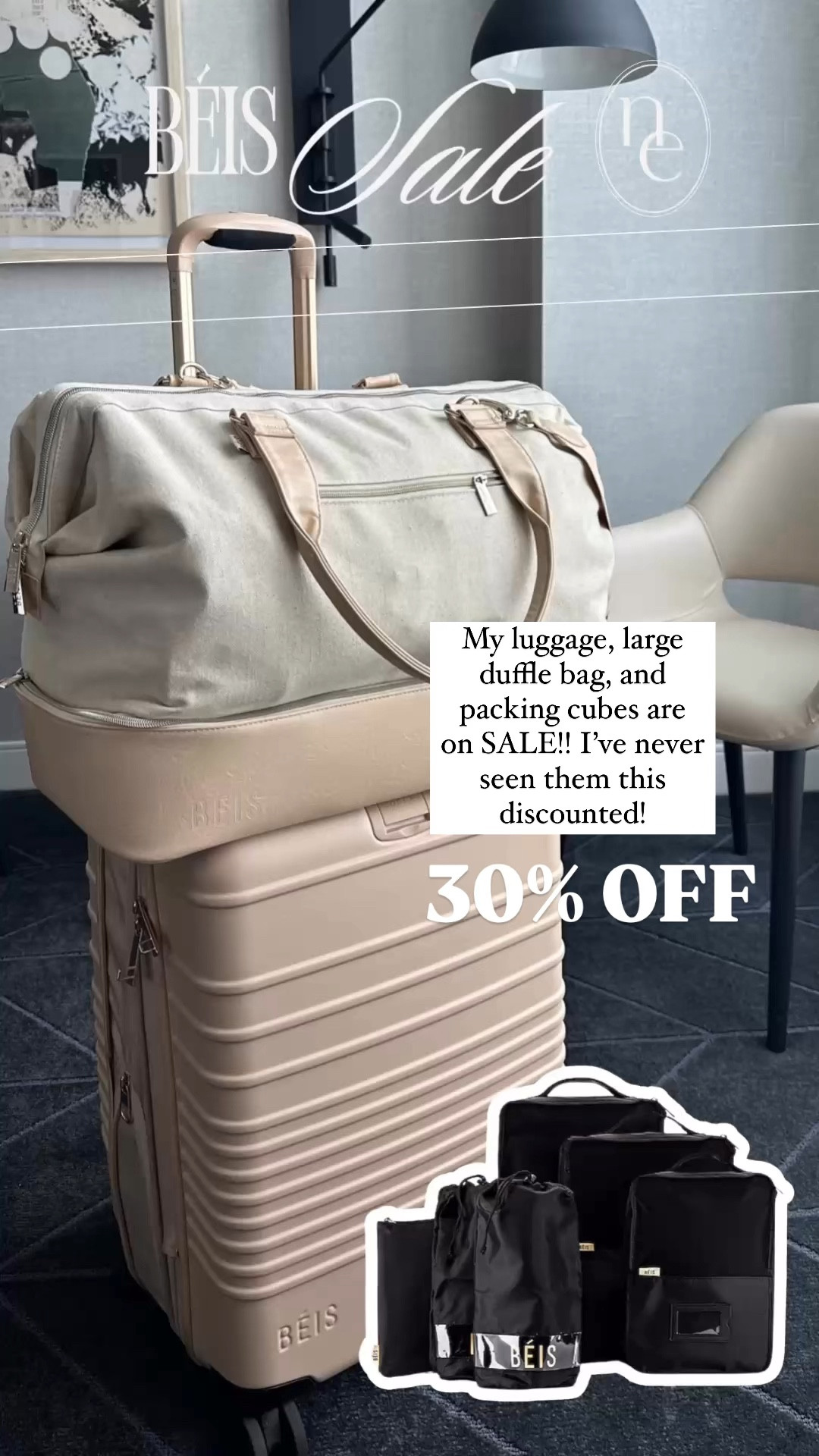 Beis 30% OFF for Black Friday! I’ve never seen it this low 🤩 I have the regular carry on, large check in roller, packing cubes, weekender bag, and cosmetics case! 




Gifts for her
Gift ideas

#LTKSaleAlert #LTKCyberWeek #LTKTravel