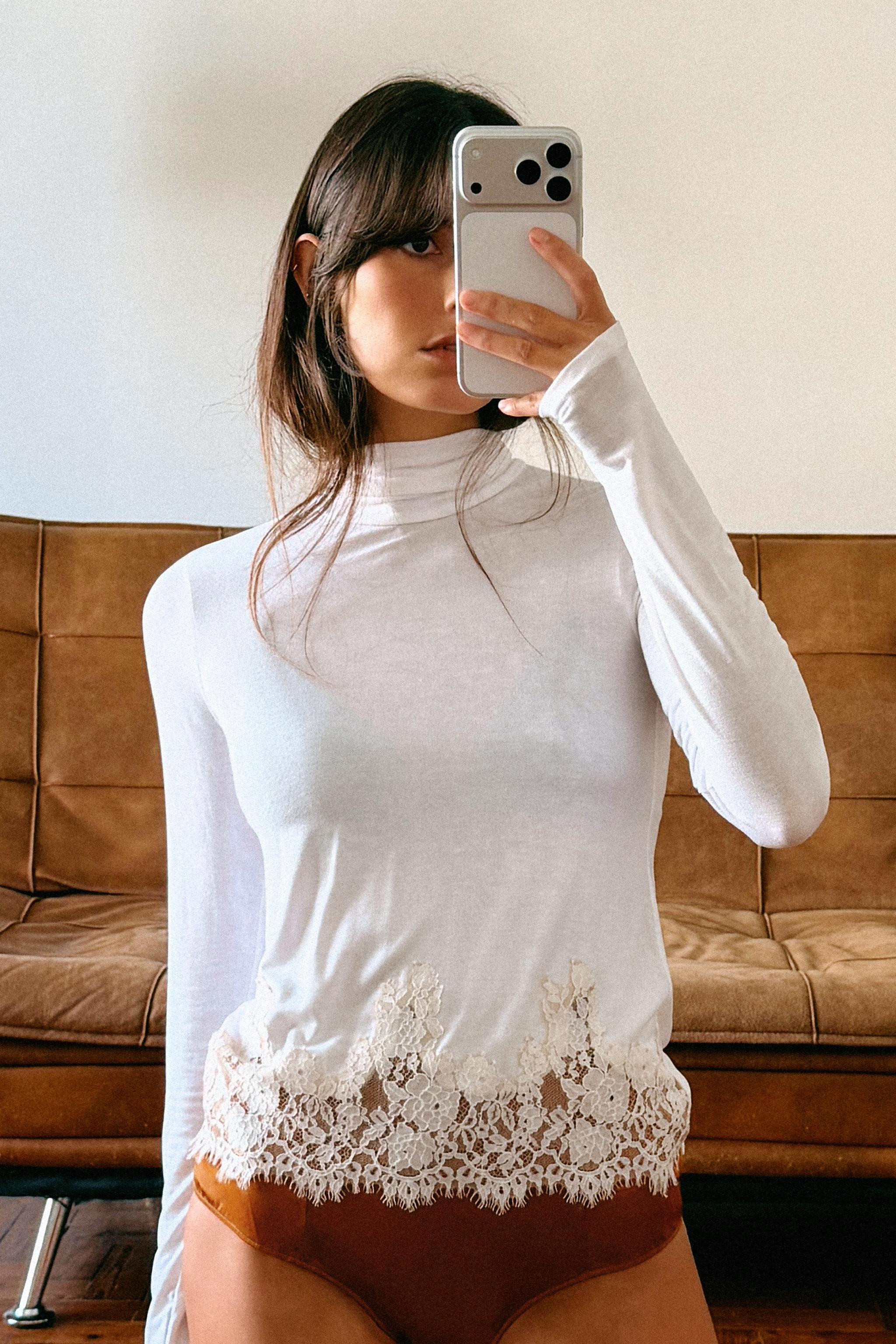 COMBINATION LACE T-SHIRT | Zara US