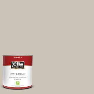 1 qt. Designer Collection #DC-009 Vintage Pewter Flat Low Odor Interior Paint & Primer | The Home Depot