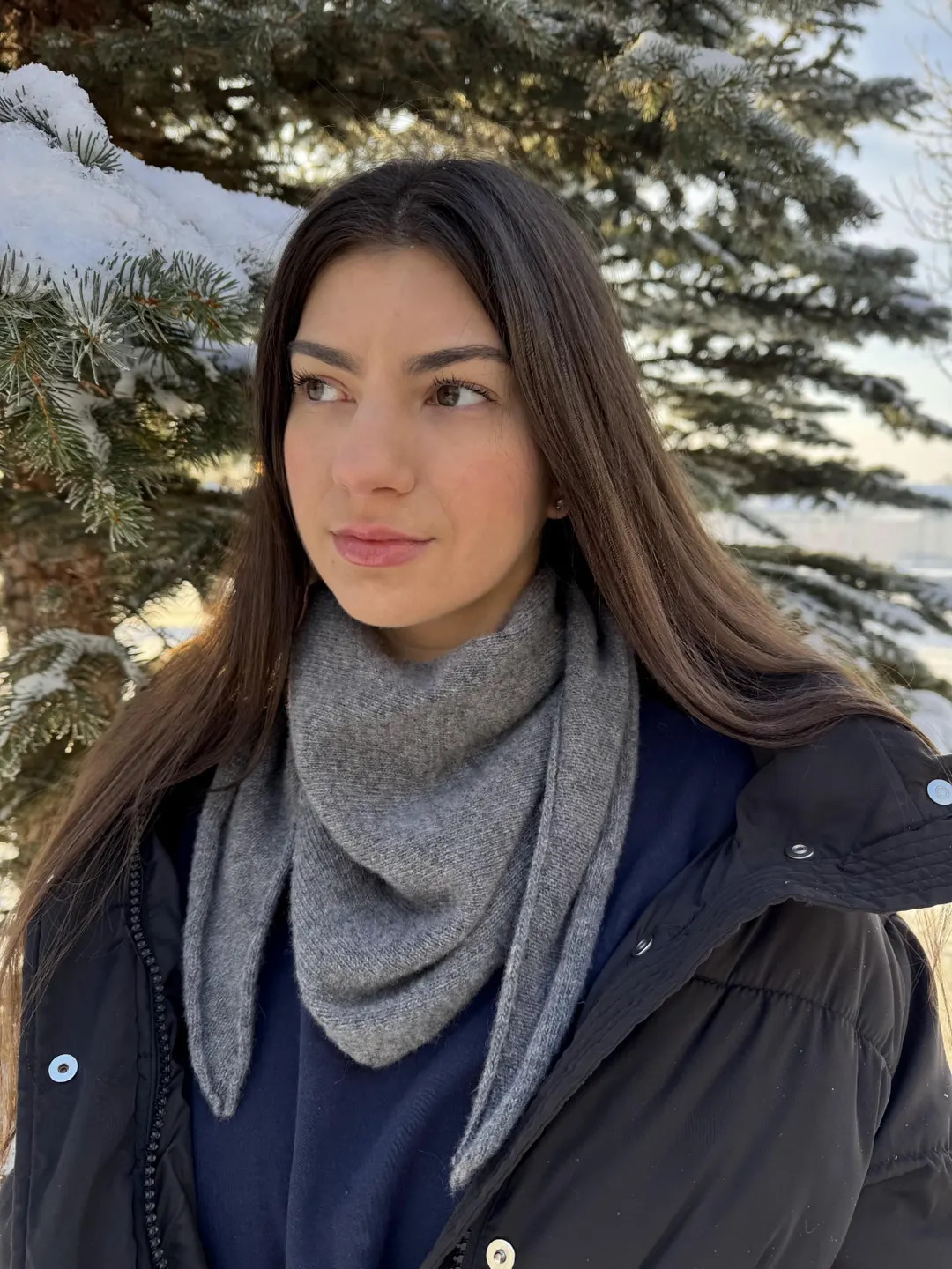 Handmade Cashmere–merino Triangle Scarf | Soft Winter Neck Warmer - Etsy | Etsy (US)