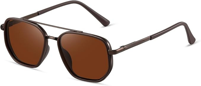 kimorn Polarized Aviator Sunglasses for Women Retro Square Frame Sun Glasses UV400 Protection Sha... | Amazon (US)