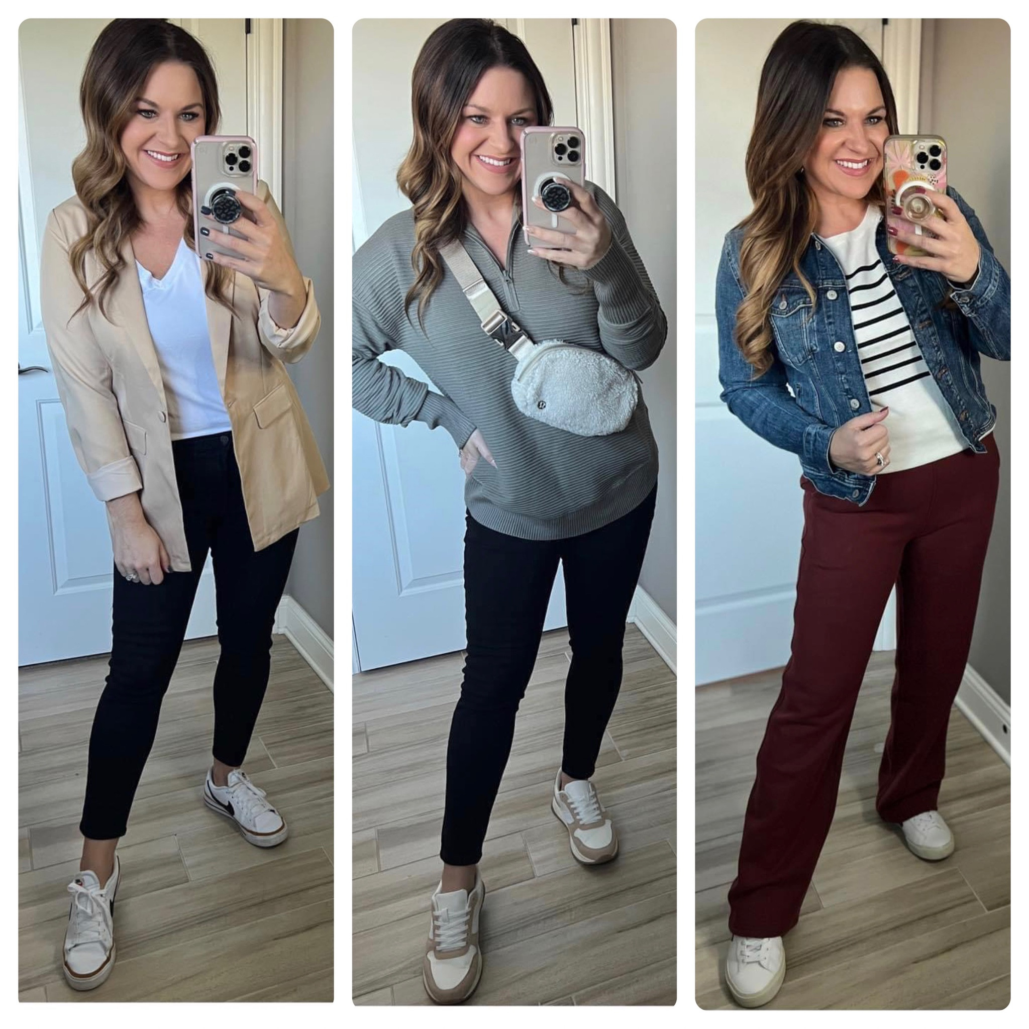 teacher  classroom style  teacher outfit  teacher style  teacher  work style  workwear   business casual  office outfit   teacher ootd  teacherfit ootd   trendteacher  teacher outfits  teacher ootd   teacher outfit ideas  sneakers outfit ideas  denim jacket  CrZ yoga  blazer  casual blazer style  fleece belt bag 

#LTKworkwear #LTKshoecrush #LTKstyletip