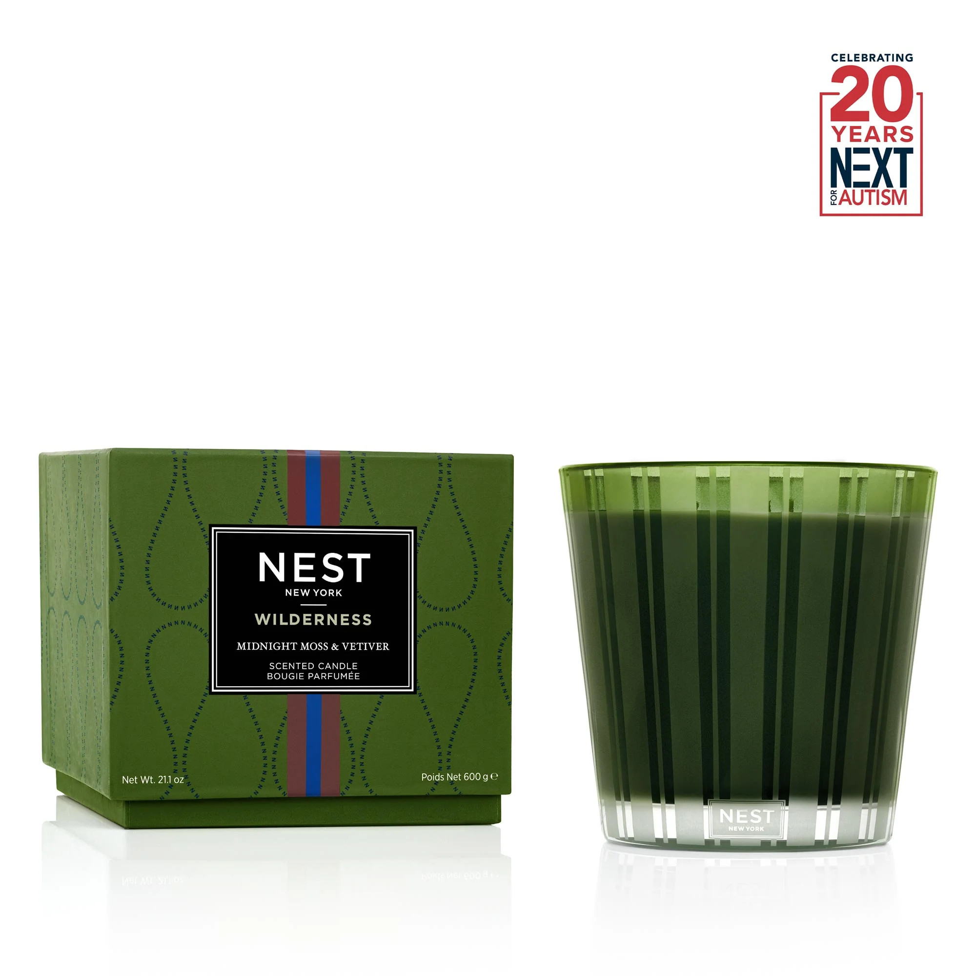 Midnight Moss & Vetiver 3-Wick Candle | NEST Fragrances