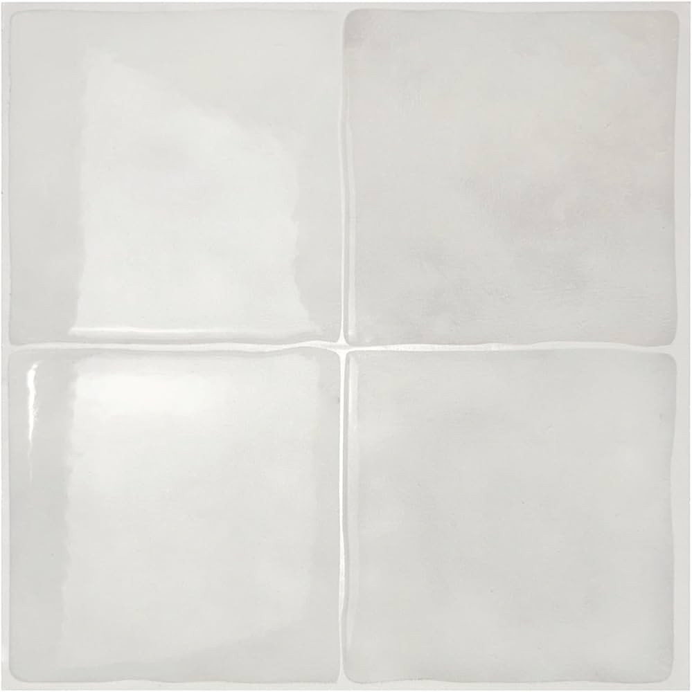 SMART TILES Peel and Stick Backsplash - 5 Sheets of 9" x 9" - 3D Adhesive Peel and Stick Tile Bac... | Amazon (US)