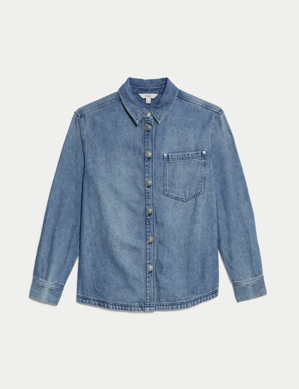 Denim Collared Shirt | Marks & Spencer (UK)