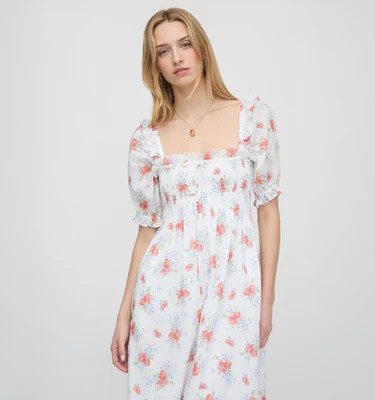 The Scarlett Nap Dress - Sunburst Blossoms Sunburst Blossoms / XXS | Hill House Home US