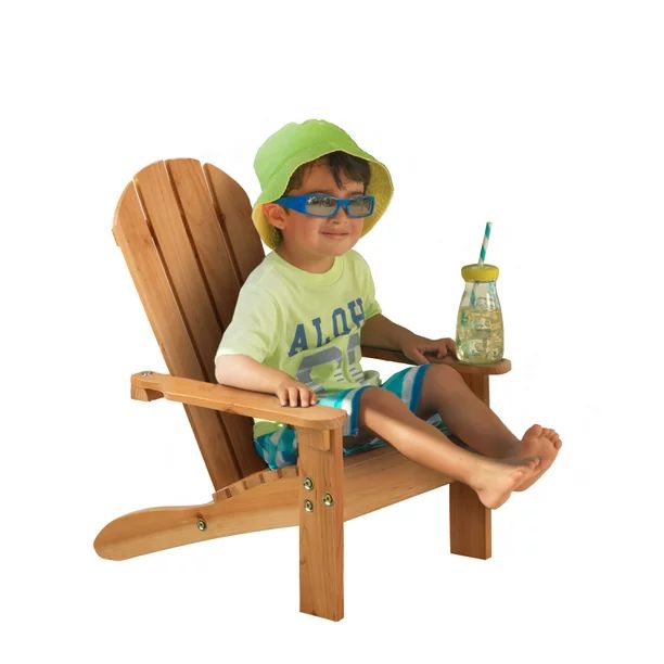KidKraft Wooden Adirondack Children's Outdoor Chair, Kid's Patio Furniture, Honey | Walmart (US)