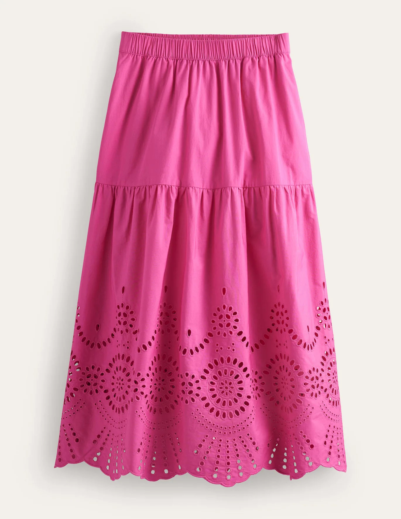 Full Broderie Skirt - Festival Pink | Boden (US)
