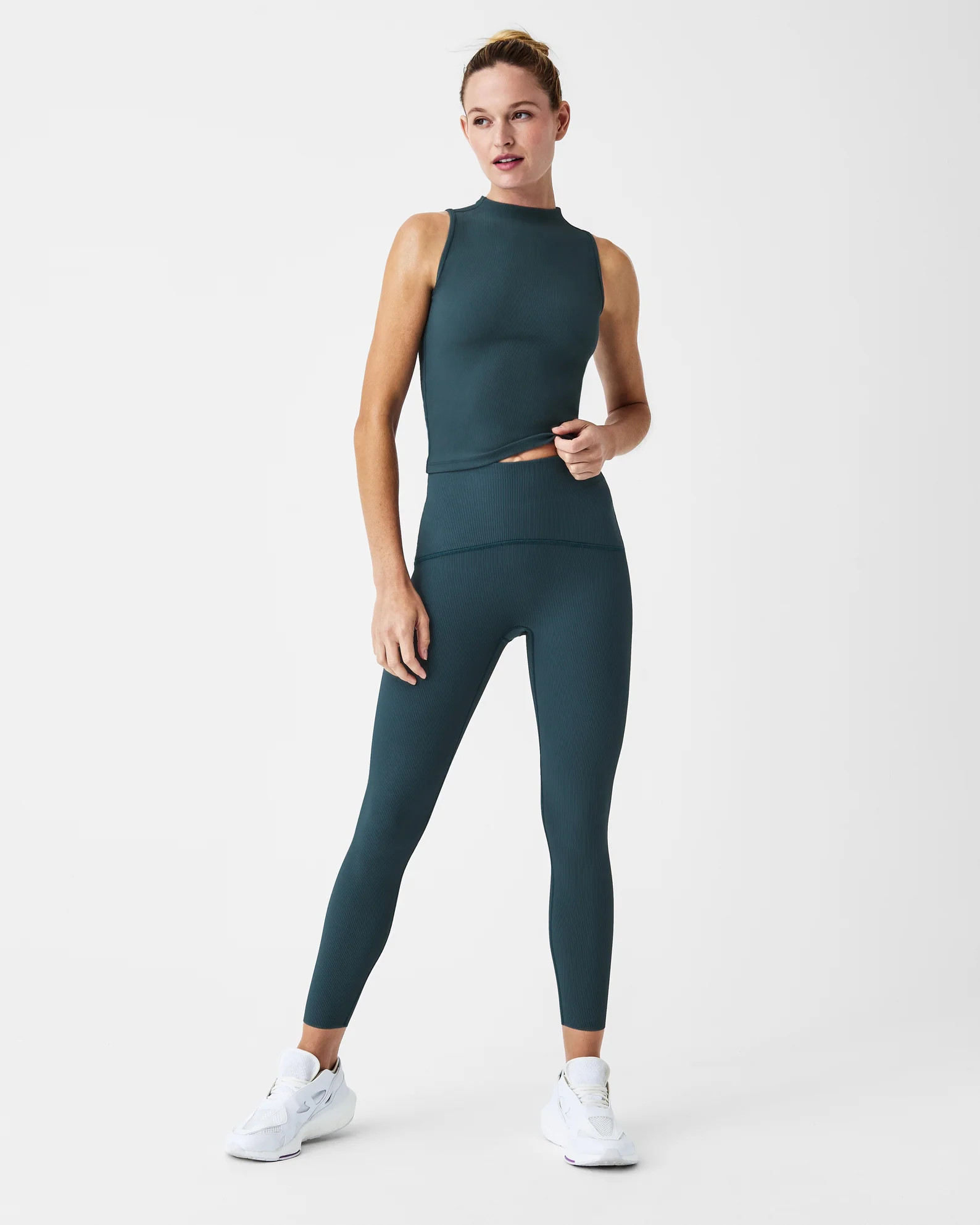 Booty Boost® Active Contour Rib 7/8 Leggings | Spanx