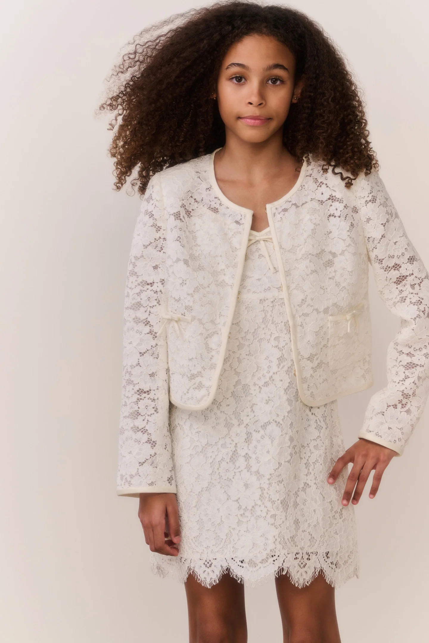 Tween Junetta Lace Jacket | LoveShackFancy