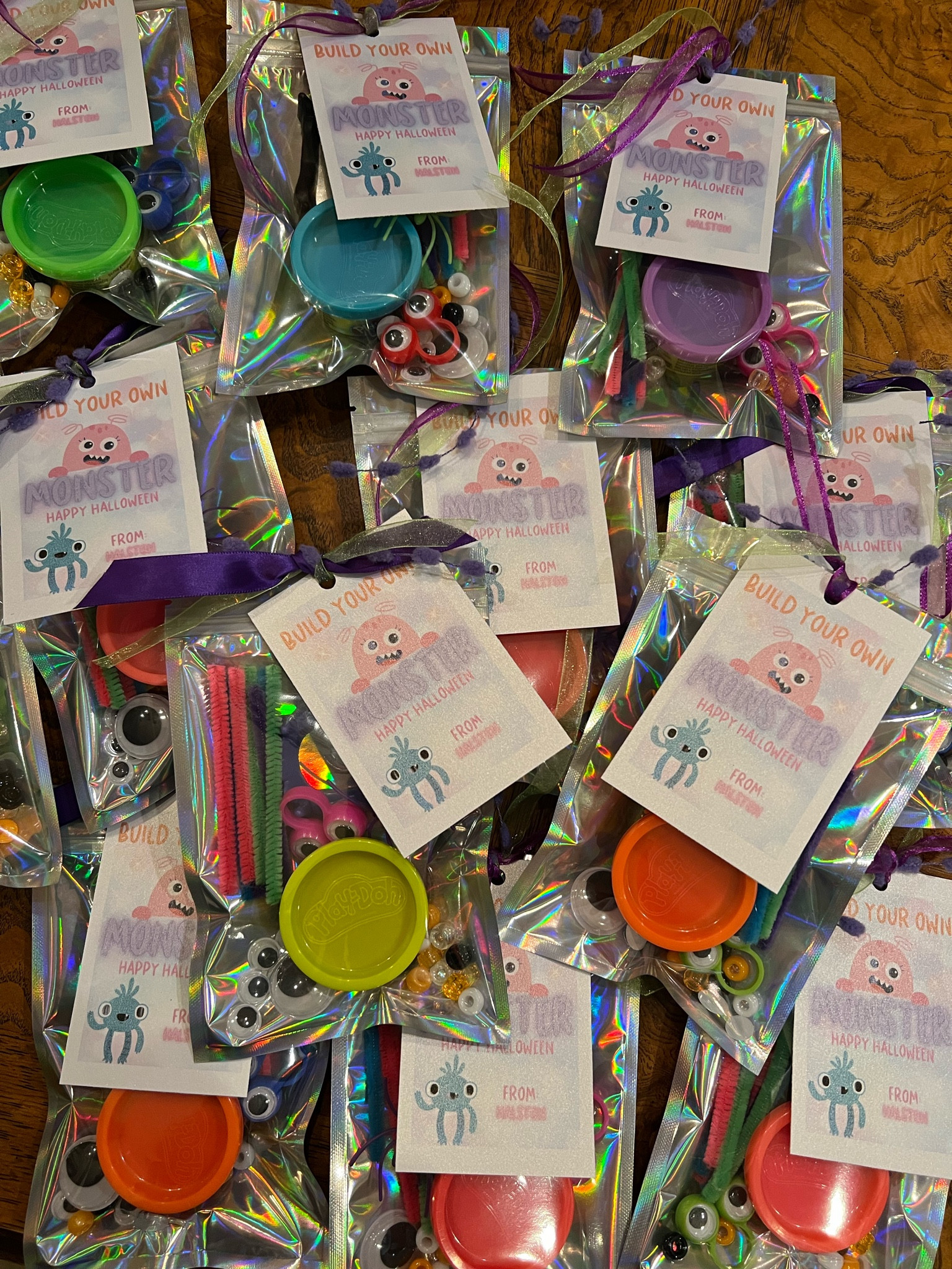 Last minute Halloween Party Class Treats Build Your Own Monster Playdoh Kit Non-Candy Quick Pickup from Walmart Amazon DIY birthday party favor 

#LTKParties #LTKKids #LTKHalloween