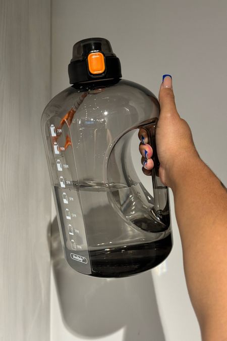 This gallon water bottle is perfect for working out, hiking and more. I also love that it is reusable, has 2 different lids, and has time markers to keep you on track!

#LTKfitness #LTKtravel #LTKfindsunder50