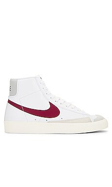 Nike Blazer Mid '77 Vintage in White & Dark Beet Root from Revolve.com | Revolve Clothing (Global)