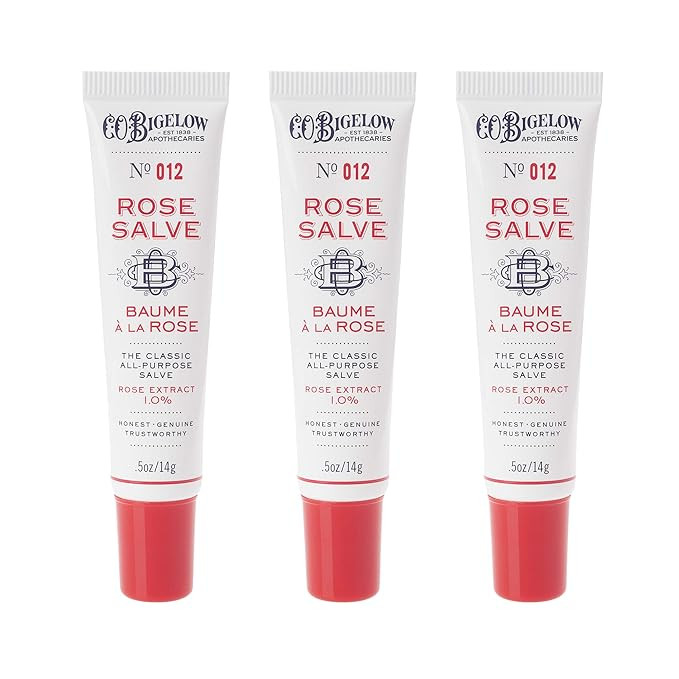 C.O. Bigelow All Purpose Rose Salve Lip Balm Tube Trio, 3 pack | Amazon (US)