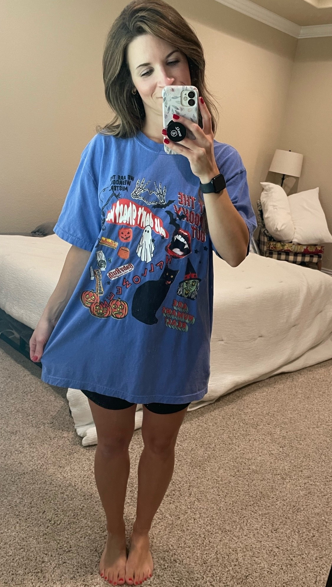 Kristin jones Halloween season! 
Wearing a size large. Comfort colors. 

Halloween. Fall. Spooky season. Skj. 

#LTKStyleTip #LTKKids #LTKHalloween