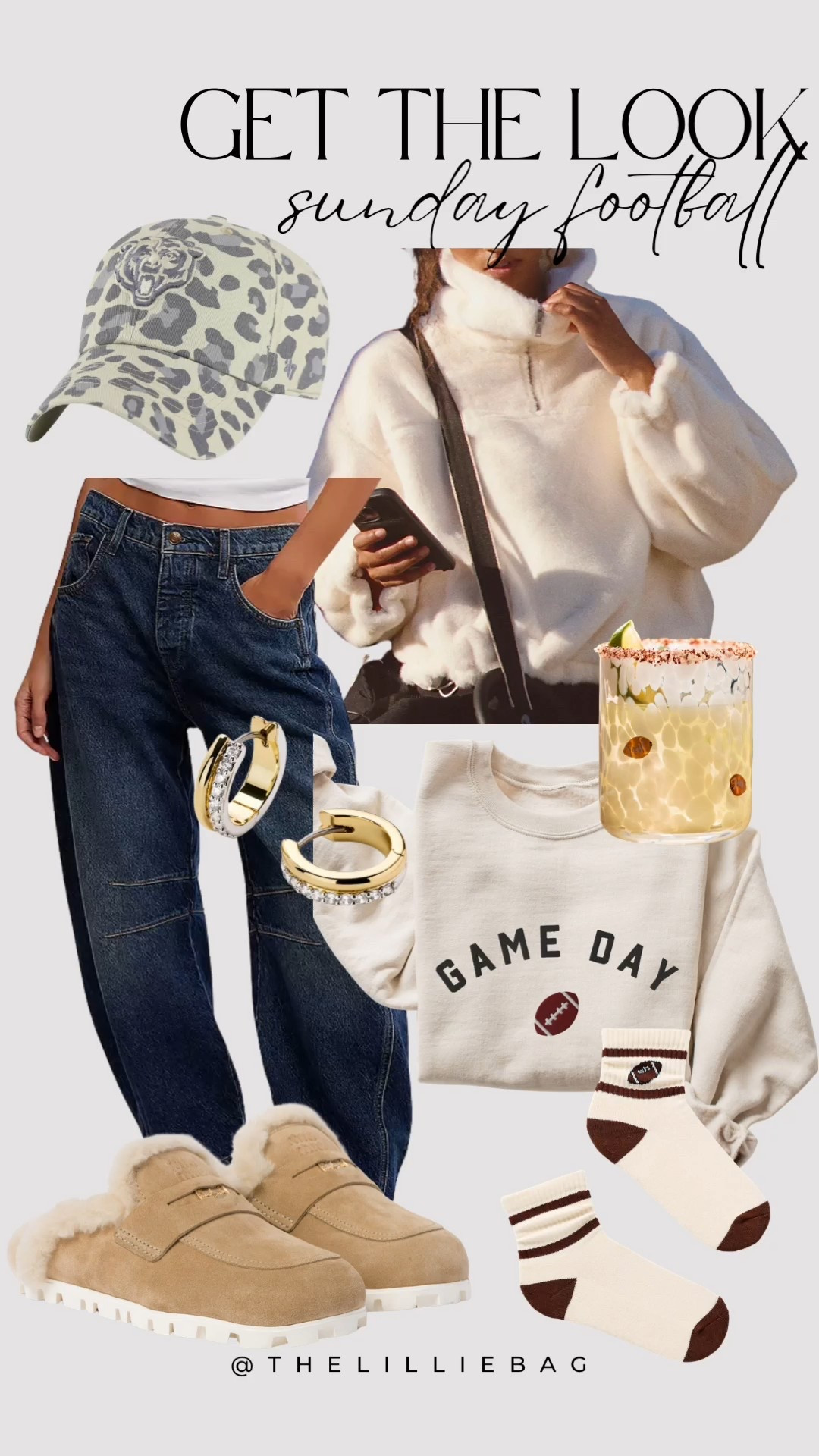 Sunday football style!🤍 I ordered this Sherpa and it’s soo cozy! Also comes in brown. 

Football. Sunday football. Football playoffs. Winter outfit. Sports mom  

#LTKSeasonal #LTKFindsUnder100 #LTKootd