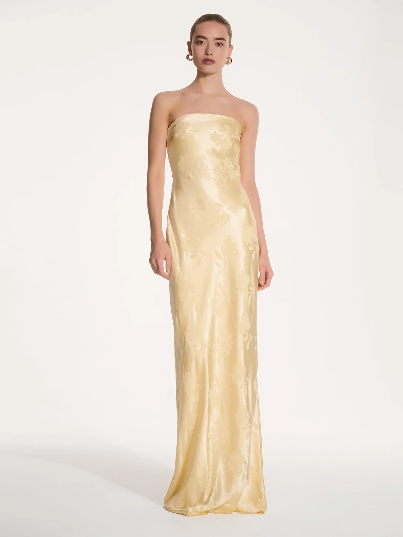 Amdra Maxi Dress in Vintage Yellow | OMNES | Ethical & Affordable Clothing | Shop Women's Dresses | OMNES UK
