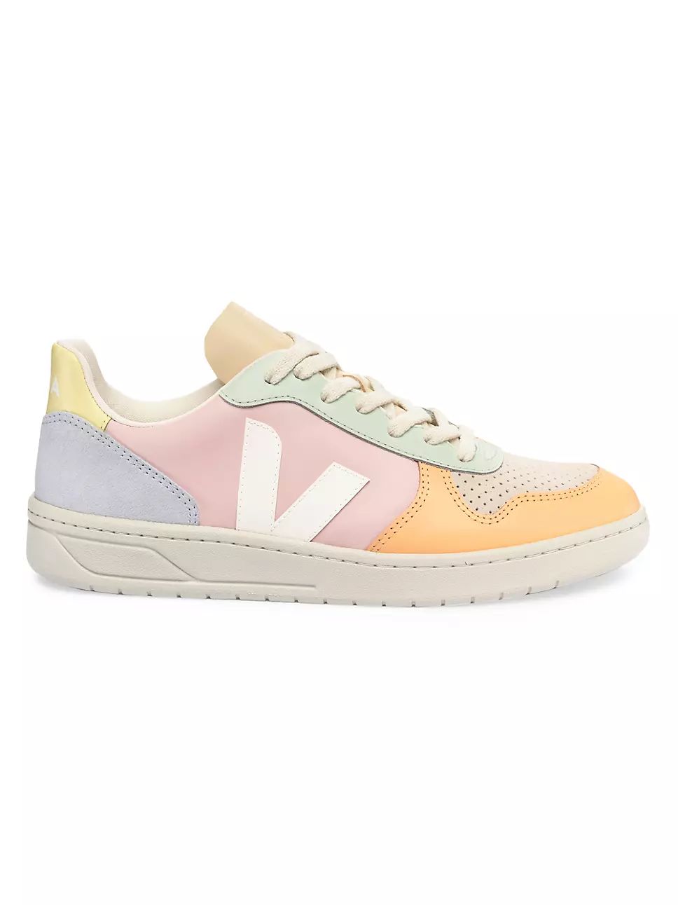 V-10 Colorblocked Leather Low-Top Sneakers | Saks Fifth Avenue