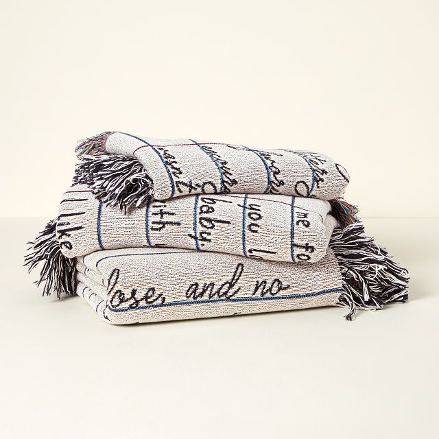 Personalized Hand-Written Letter Blanket | UncommonGoods