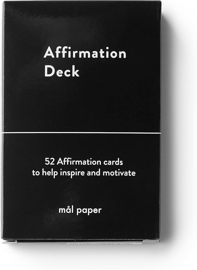 Mal Paper Affirmation Card Deck - 52 Pack | Great for Mindfulness Challenge, Mantras, Meditation ... | Amazon (US)