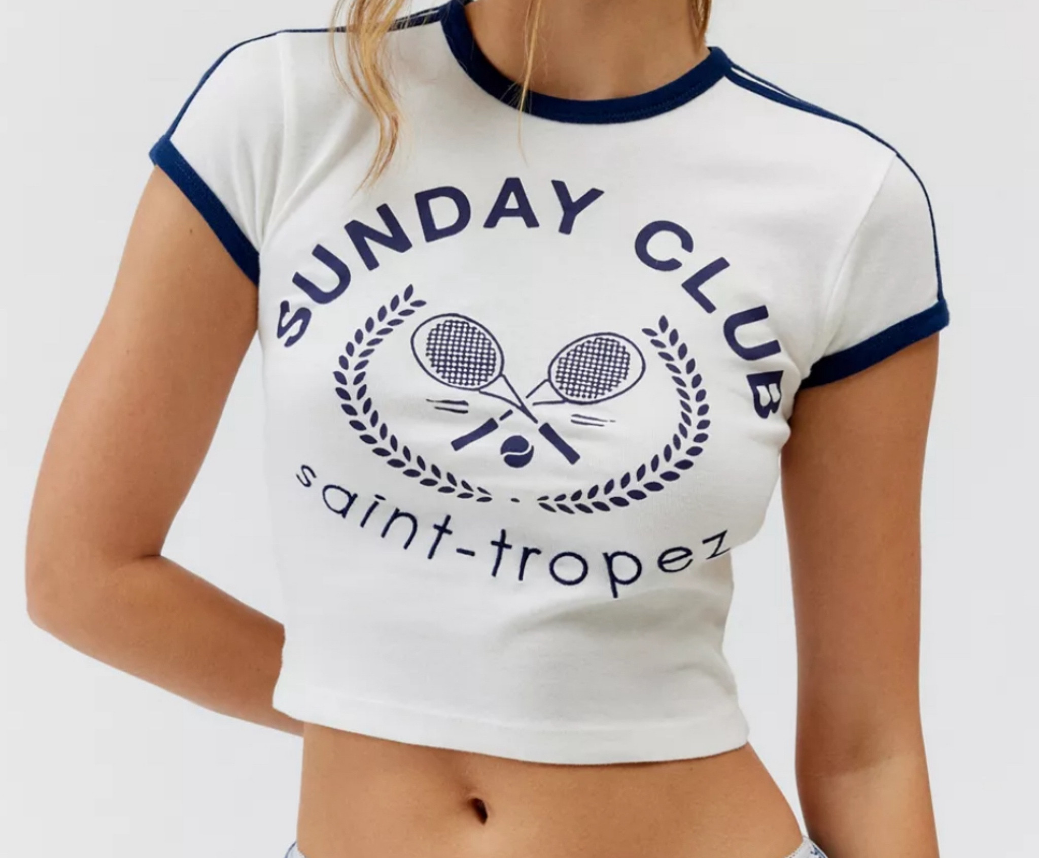 Cute tennis core crop top! 

#LTKSeasonal #LTKStyleTip #LTKFindsUnder50