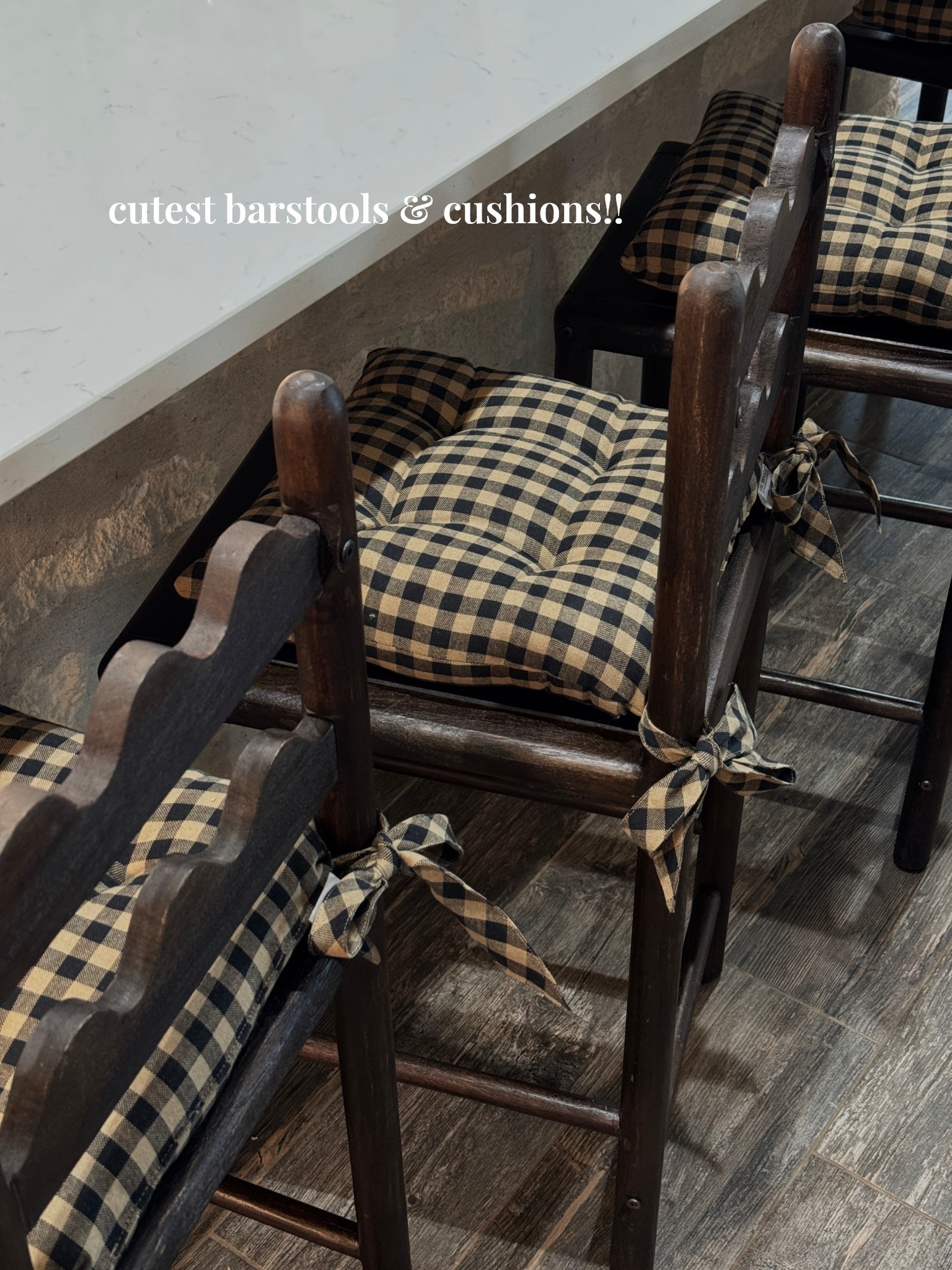 Handmade, rustic barstools, scallop barstools, wooden barstools, chair cushions 14 inch 

#LTKHome