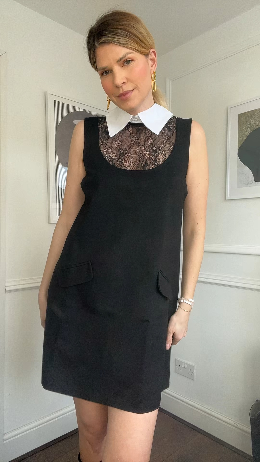 Aline dress, white collar dress, white bag, white chanel bag, missoma earrings 

#LTKeurope #LTKover40 #LTKVideo