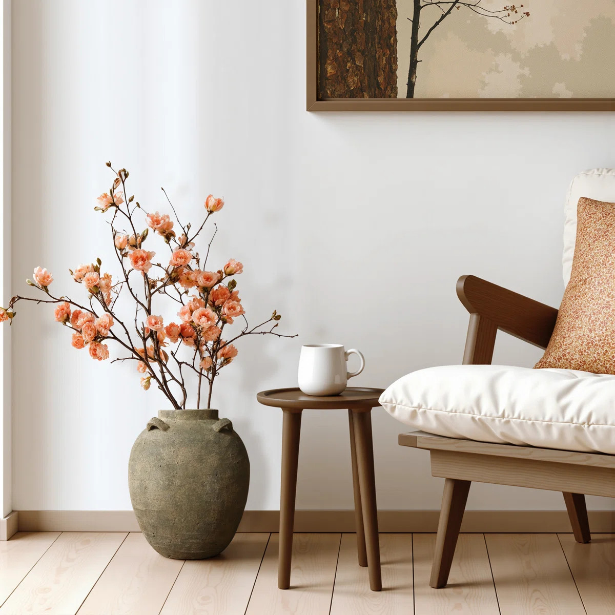 Rustic Brown Terracotta Round 15.4-Inch Tall Vase | Wayfair North America