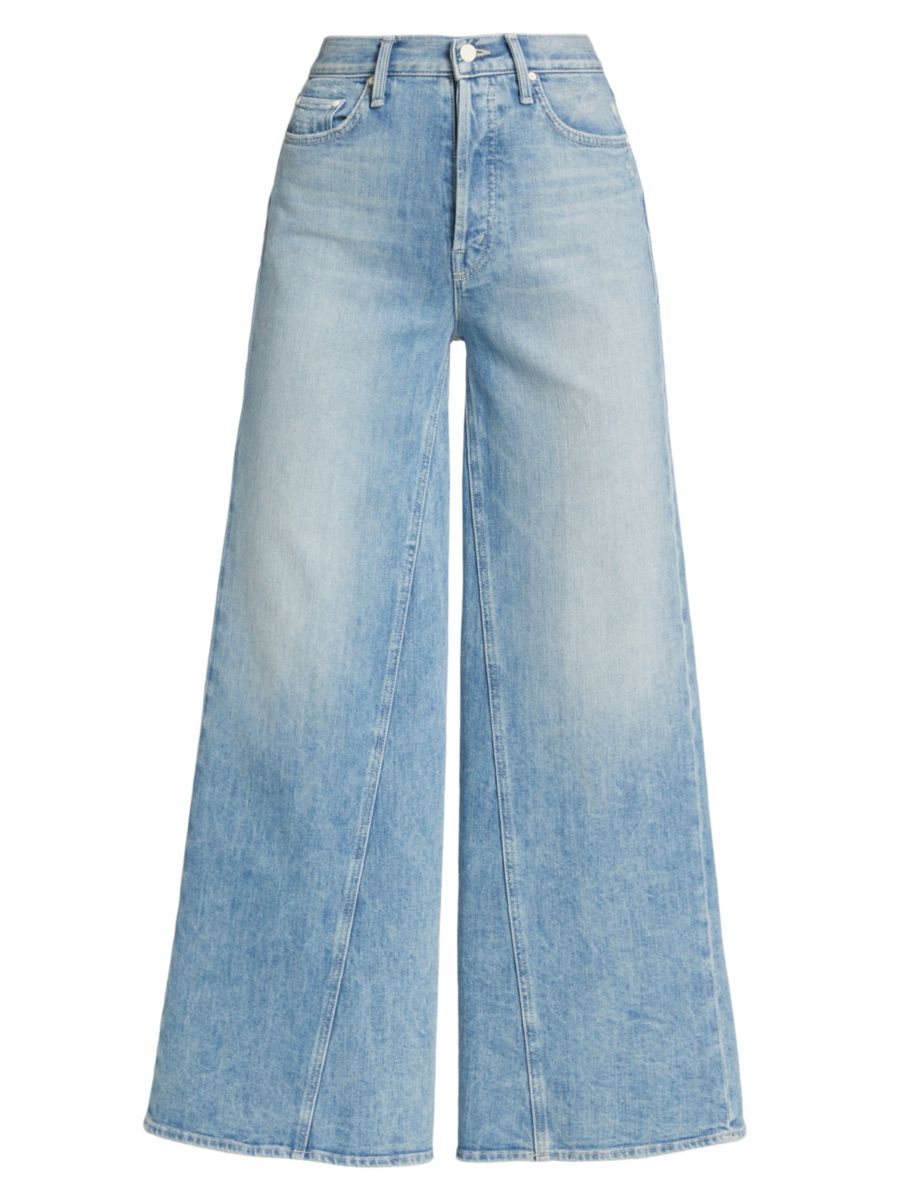 Mother The Enchanter High-Rise Cropped Wide-Leg Jeans | Saks Fifth Avenue