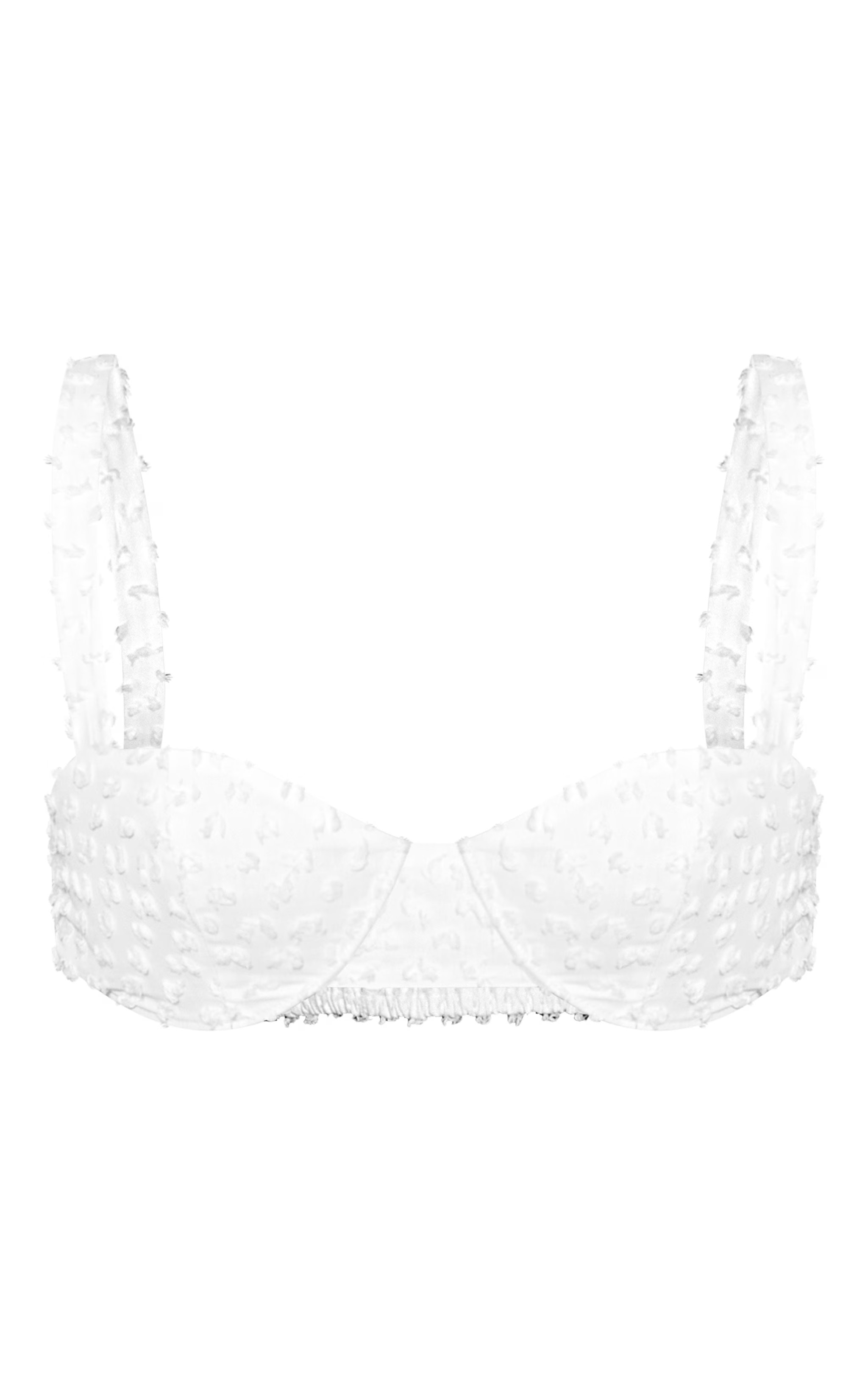Cream Textured Bralet | Two Piece Sets | PrettyLittleThing US