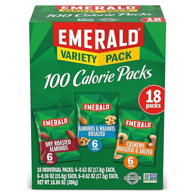 Emerald Nuts, 100 Calorie Variety Pack, 18 Count | Amazon (US)