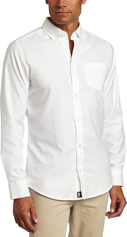 Lee Uniforms Men's Long Sleeve Oxford Shirt | Amazon (US)