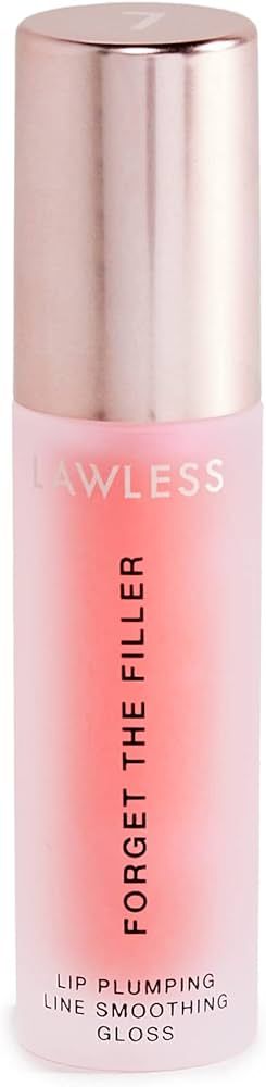 LAWLESS Women's Forget The Filler Lip Plumper Line Gloss (Cherry Vanilla) | Amazon (US)