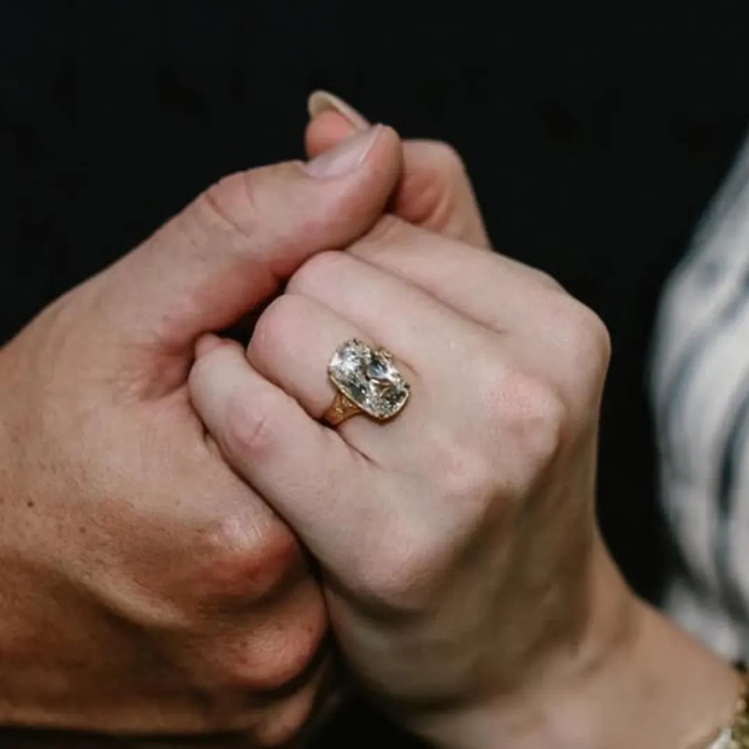 Taylor Swift Engagement Ring, 6-carat Antique Cushion Cut CZ Stone Engagement Ring, Taylor Swift-... | Etsy (US)