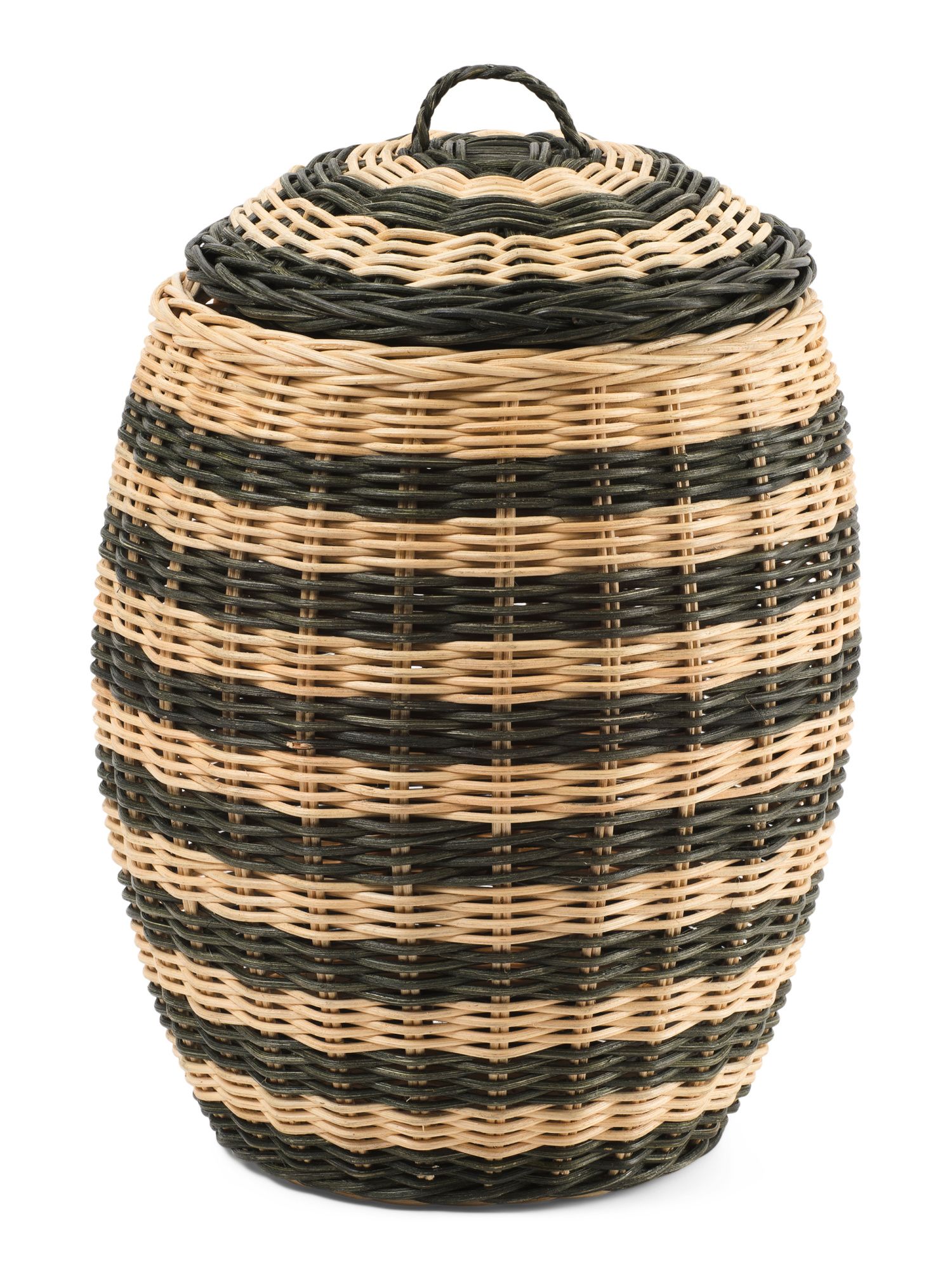 9x13 Rattan Basket With Lid | TJ Maxx