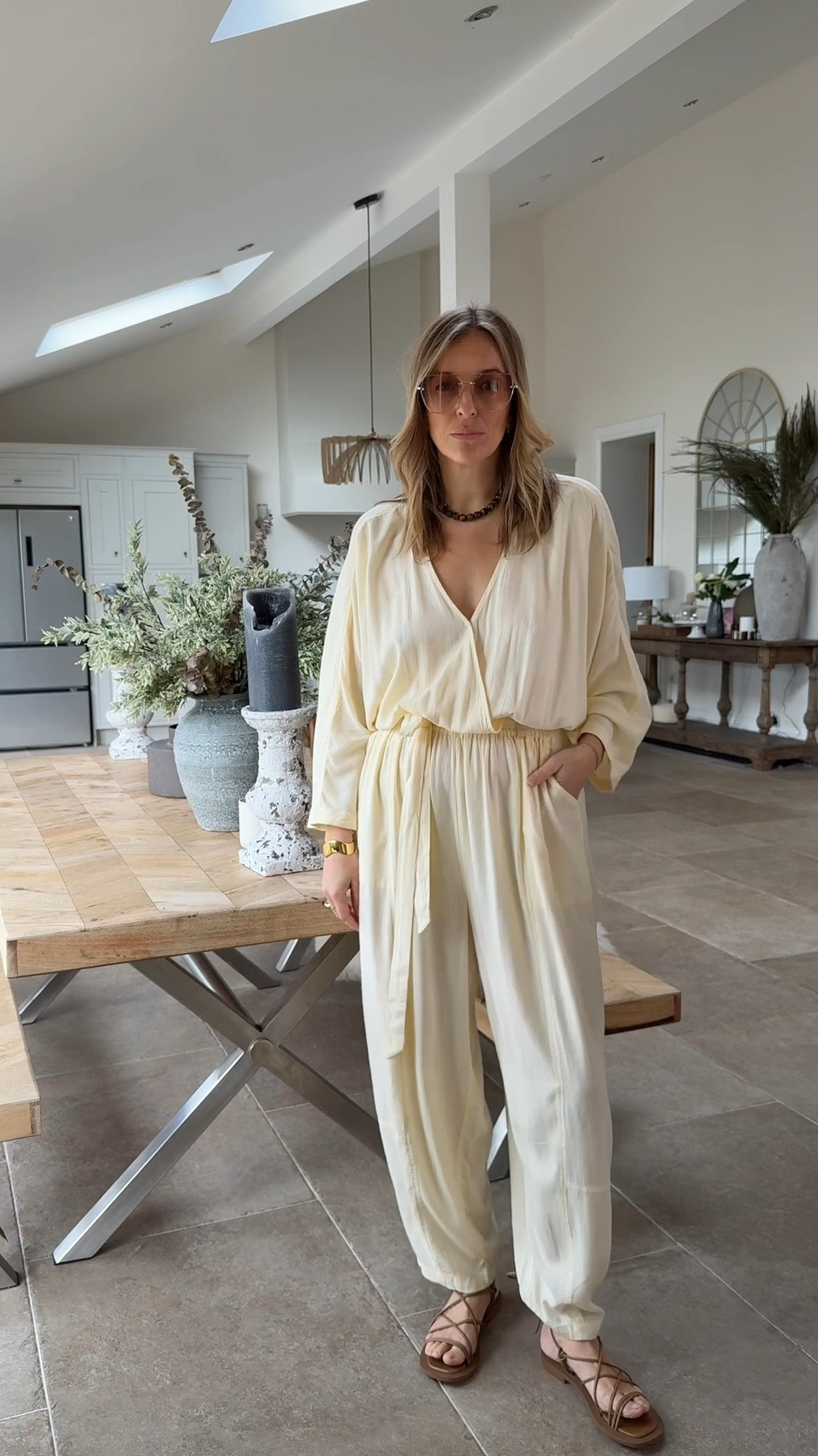 Beautiful drapey linen blend jumpsuit 
Comfortable & chic 

Free people outfit 
Jumpsuit 
Holiday outfit 
Summer outfit 

#LTKtravel #LTKspring #LTKsummer