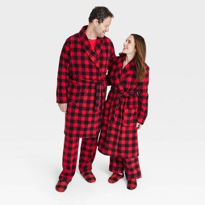 Adult Buffalo Check Matching Family Robe - Wondershop™ Red | Target