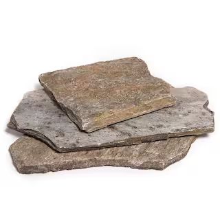 Southwest Boulder & Stone 12 in. x 12 in. x 2 in. 30 sq. ft. Storm Mountain Natural Flagstone for... | The Home Depot